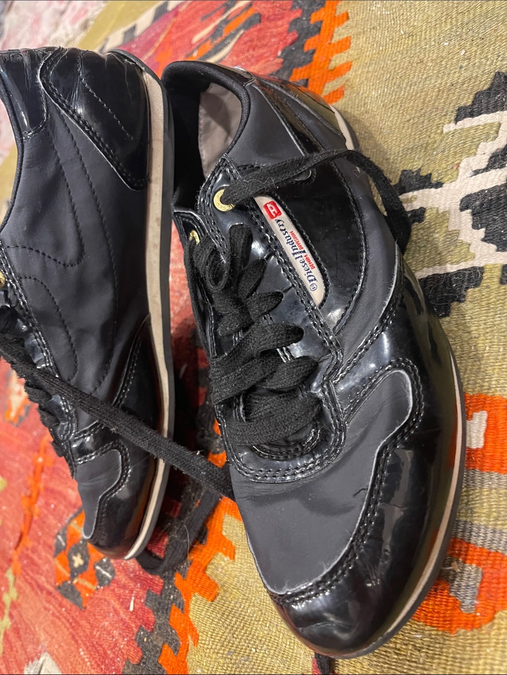 Diesel Black Sneakers with Subtle Gray Accents - Picture 15 of 15